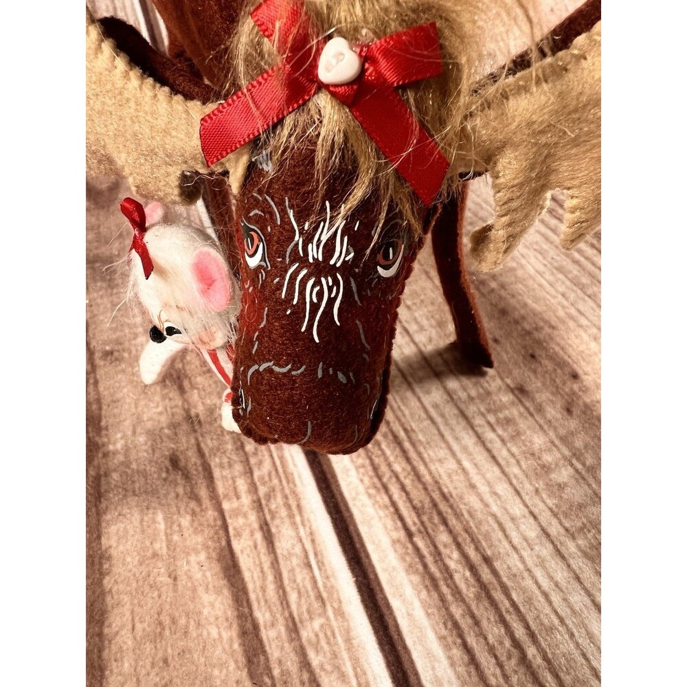 ANNALEE 2019 💞 8" VALENTINE "BE MINE MOOSE WITH 3" MOUSE - Picture 8 of 10